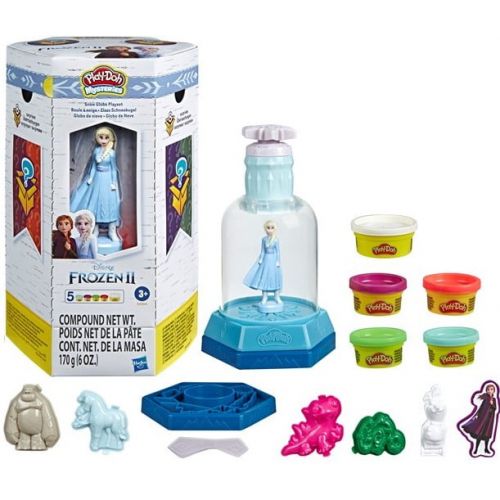  Play-Doh Disney Frozen Enchanted Ice Palace Set with Elsa & 4 Cans of Dough