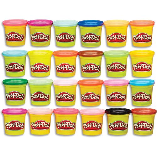  [아마존베스트]Play-Doh Modeling Compound 24-Pack Case of Colors, Non-Toxic, Multi-Color, 3-Ounce Cans, Ages 2 and up, Multicolor (Amazon Exclusive)