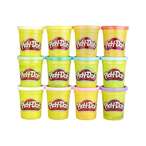  [아마존베스트]Play-Doh Bulk Spring Colors 12-Pack of Non-Toxic Modeling Compound, 4-Ounce Cans