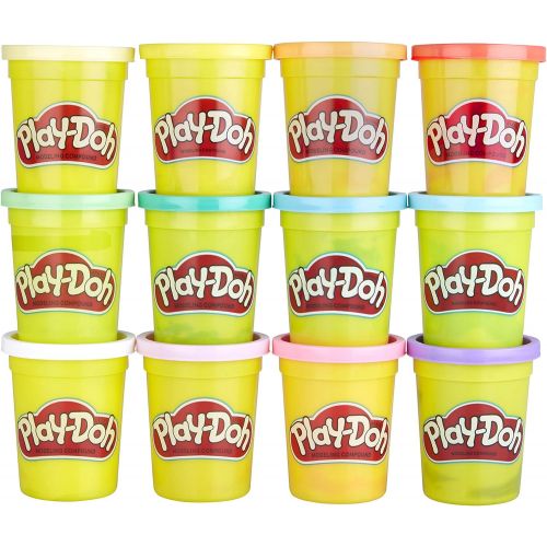  [아마존베스트]Play-Doh Bulk Spring Colors 12-Pack of Non-Toxic Modeling Compound, 4-Ounce Cans