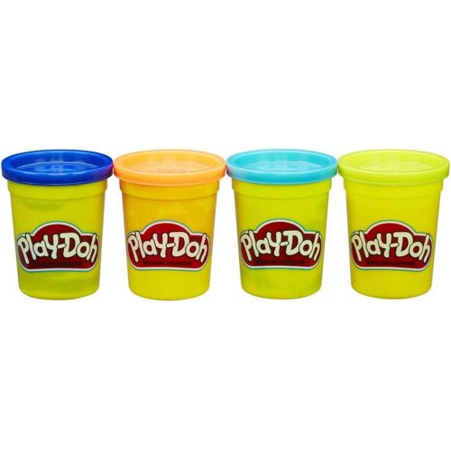  [아마존베스트]Play-Doh HASB5517BAMZ 4-Pack of Colors Gift Set Bundle (12 Cans-48 Oz)