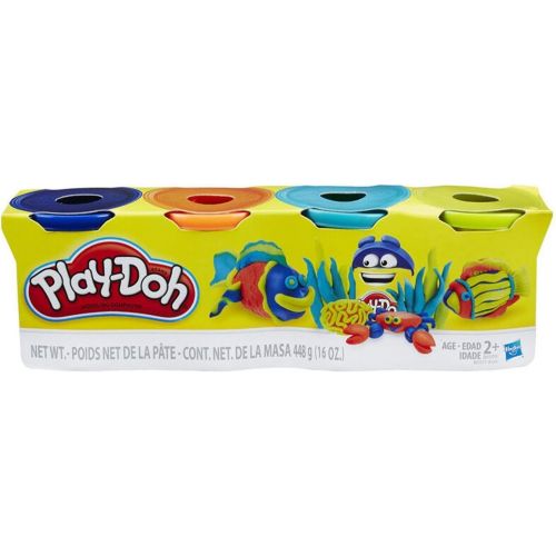  [아마존베스트]Play-Doh HASB5517BAMZ 4-Pack of Colors Gift Set Bundle (12 Cans-48 Oz)