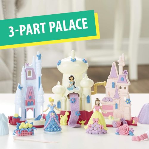  [아마존베스트]Play-Doh Sparkle Kingdom 3-in-1 Disney Princess Toy Castle with 4 Non-Toxic Colors, 2-Ounce Cans