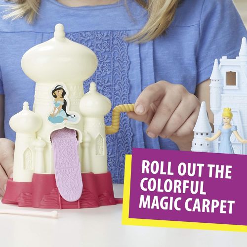 [아마존베스트]Play-Doh Sparkle Kingdom 3-in-1 Disney Princess Toy Castle with 4 Non-Toxic Colors, 2-Ounce Cans