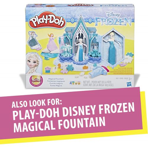  [아마존베스트]Play-Doh Sparkle Kingdom 3-in-1 Disney Princess Toy Castle with 4 Non-Toxic Colors, 2-Ounce Cans