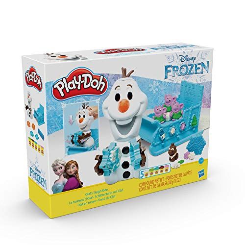  Play Doh Featuring Disney Frozen Olafs Sleigh Ride Toy with 5 Non Toxic Colours