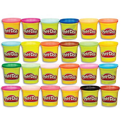  Play-Doh Modeling Compound 24-Pack Case of Colors, Non-Toxic, Multi-Color, 3-Ounce Cans, Ages 2 and up (Amazon Exclusive)