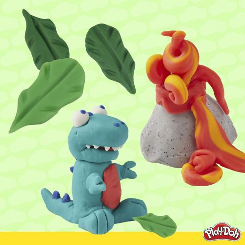  [아마존베스트]Play-Doh Bulk Dinosaur Colors 13-Pack of Non-Toxic Modeling Compound with 2 Cutter Shapes, 2 Roller Tools, and Scissors (Amazon Exclusive)