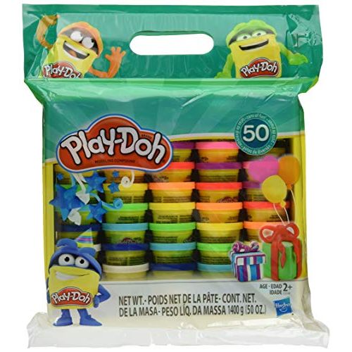  [아마존베스트]Play-Doh Modeling Compound 50- Value Pack Case of Colors , Non-Toxic , Assorted Colors , 1-Ounce Cans