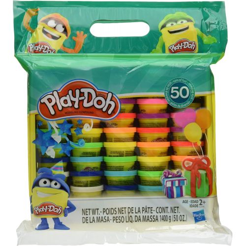  [아마존베스트]Play-Doh Modeling Compound 50- Value Pack Case of Colors , Non-Toxic , Assorted Colors , 1-Ounce Cans