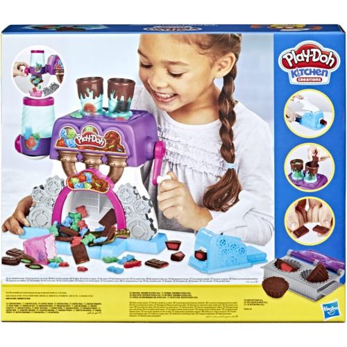  [아마존베스트]Play-Doh Kitchen Creations Candy Delight Playset for Kids 3 Years and Up with 5 Cans, Non-Toxic