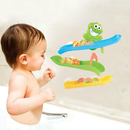  PlayGo Froggy Pond Tumber with Bath Wall Suction Slides & Water Skiing & Squirting Frog