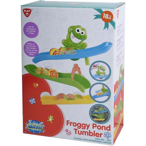  PlayGo Froggy Pond Tumber with Bath Wall Suction Slides & Water Skiing & Squirting Frog