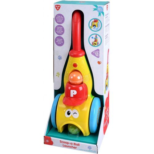  PlayGo Baby Push Walker & Whirl Scoop A Ball Launcher Walker Toddler Music Walking Push Toy Early Education Toy for 12 Months+ Old