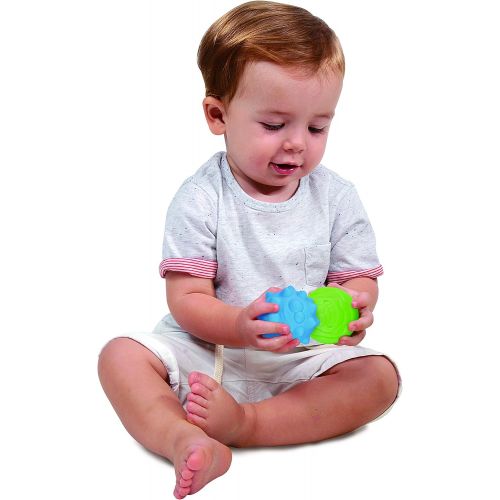  PlayGo Sensory Balls for Baby Great Variety In Rainbow Texture and Color Kids Bath Toys 6 Colorful Soft and Squeeze Sensory Balls Set for Babies & Toddlers - Kids BPA Free Water To
