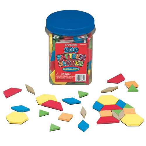  PlayMonster Lauri Foam Magnets - Pattern Blocks