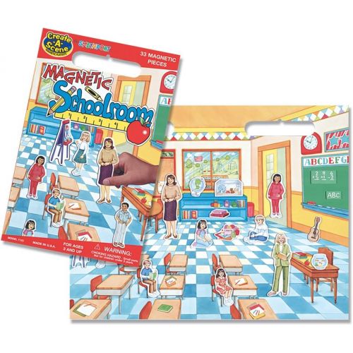  PlayMonster Create-A-Scene Magnetic Playset - School Room