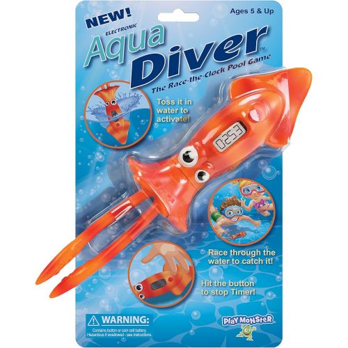  PlayMonster Aqua Diver - The Race-The-Clock Pool Game Orange