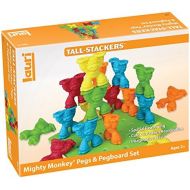 PlayMonster Lauri Tall-Stackers - Mighty Monkey Pegs & Pegboard Set