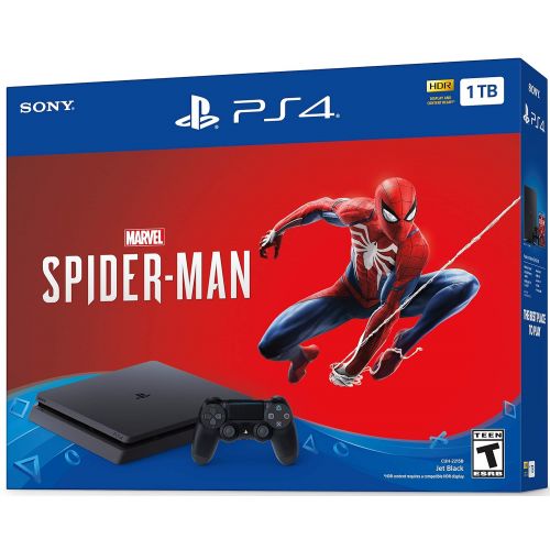  [아마존베스트]PlayStation 4 Slim 1TB Console - Marvels Spider-Man Bundle [Discontinued]