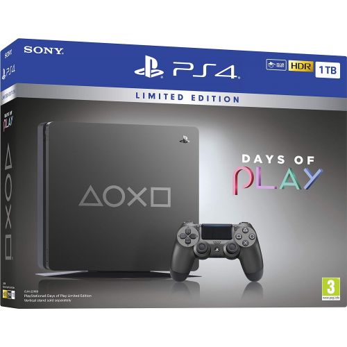  [아마존베스트]PlayStation Days of Play Limited Edition Steel Black 1TB PS4 (PS4)