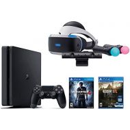 Sony PlayStation VR Bundle 5 Items:VR Headset,Playstation Camera,Playstation Move Motion Controllers,PlayStation 4 Slim 500GB Console - Uncharted 4,VR Game Disc Resident Evil 7:Biohazar