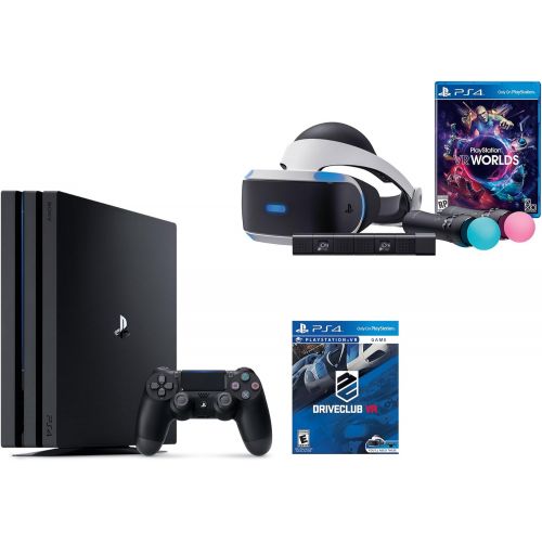 소니 Sony PlayStation VR Launch Bundle 3 Items:VR Launch Bundle,PlayStation 4 Pro 1TB,VR Game Disc PSVR DriveClub