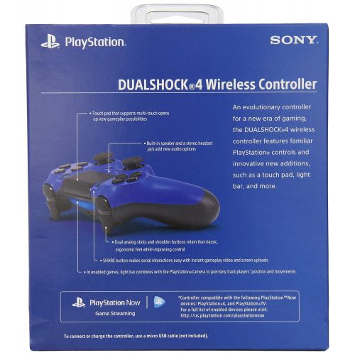 소니 Sony DualShock 4 Wireless Controller for PlayStation 4 - Wave Blue [Old Model]