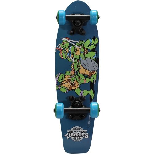  PlayWheels Teenage Mutant Ninja Turtles 21 Wood Cruiser Skateboard, Ninja Power