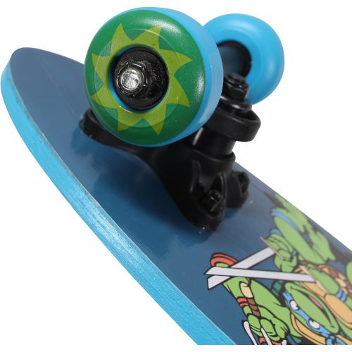  PlayWheels Teenage Mutant Ninja Turtles 21 Wood Cruiser Skateboard, Ninja Power