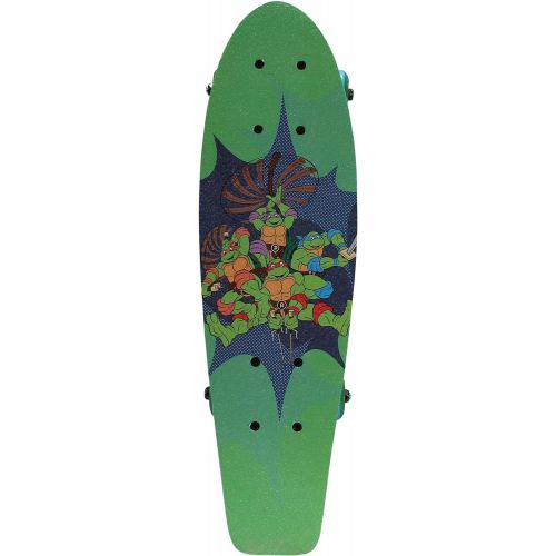  PlayWheels Teenage Mutant Ninja Turtles 21 Wood Cruiser Skateboard, Ninja Power