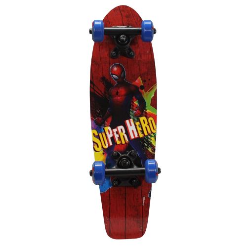  PlayWheels Ultimate Spider-Man 21 Wood Cruiser Skateboard, Super Hero