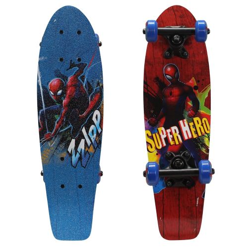  PlayWheels Ultimate Spider-Man 21 Wood Cruiser Skateboard, Super Hero
