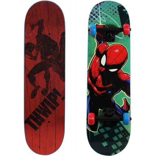  PlayWheels Ultimate Spider-Man 28 Skateboard, THWIP, Blue (166438)