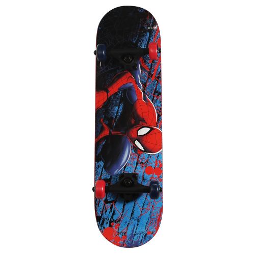  PlayWheels Ultimate Spider-Man 28 Inch Complete Skateboard - Beginner Trick Skateboard for Kids - Spider-Crawl (166437)