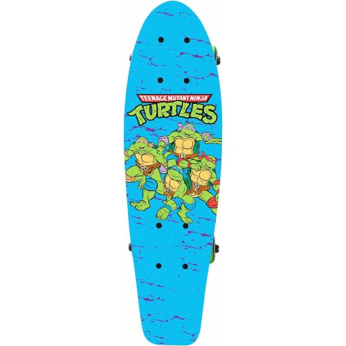  PlayWheels Teenage Mutant Ninja Turtles 21 Wood Cruiser Skateboard, Turtles on the Go