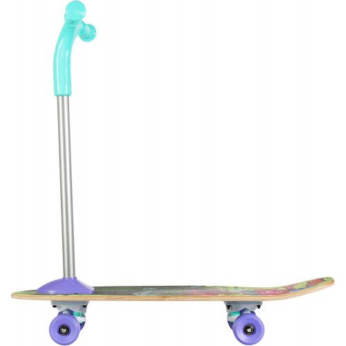  PlayWheels Trolls 26 Inch Scoot Skateboard - 2-in-1 Skateboard and Scooter for Kids