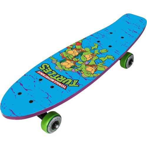  PlayWheels Teenage Mutant Ninja Turtles 21 Wood Cruiser Skateboard, Turtles on the Go