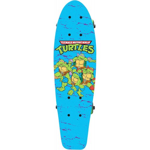  PlayWheels Teenage Mutant Ninja Turtles 21 Wood Cruiser Skateboard, Turtles on the Go