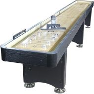 Playcraft Woodbridge Black 14' 2 Piece Construction Shuffleboard Table