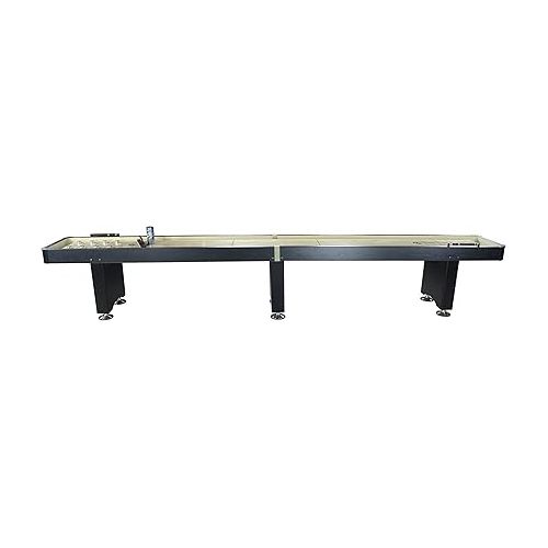 Playcraft Woodbridge Black 14' 2 Piece Construction Shuffleboard Table