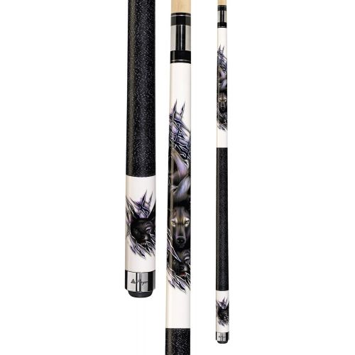  Players D-CWWP White with Howling Wolves Cue