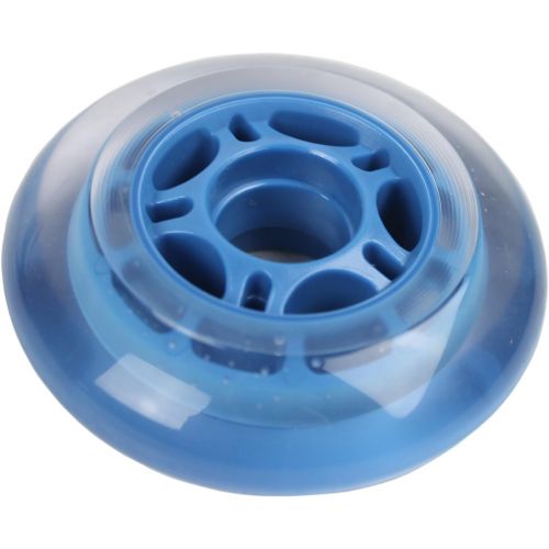  Players Choice Roller Hockey Wheels 80mm 78A Soft Inline Skate Blue 8 Pack with ABEC 9 Bearings