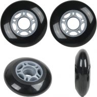 Players Choice Inline Skate Wheels 68mm 82A Black Outdoor Roller Hockey Rollerblade 4 Pack