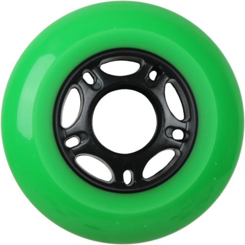  Players Choice OUTDOOR Inline Skate Wheels 80MM 89a GREEN x4 WABEC 9 BEARINGS