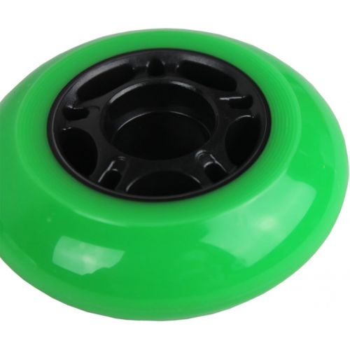 Players Choice OUTDOOR Inline Skate Wheels 72MM 89a GREEN x8 WABEC 9 BEARINGS