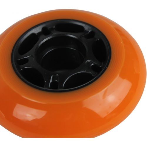  Players Choice OUTDOOR Inline Skate Wheels 76MM 89a ORANGE x8 WABEC 9 BEARINGS