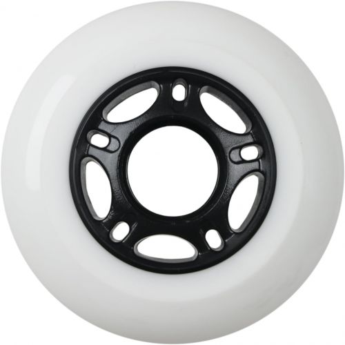  Players Choice OUTDOOR Inline Skate Wheels 80MM 89a WHITE x8 WABEC 9 BEARINGS