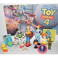 Playful Toys Toy Story 4 Movie Deluxe Figure Set of 13 Toy Kit with ToyRing, Special Stickers and 10 Figures Featuring Original and All New Characters Like Forky, Duke Caboom and M