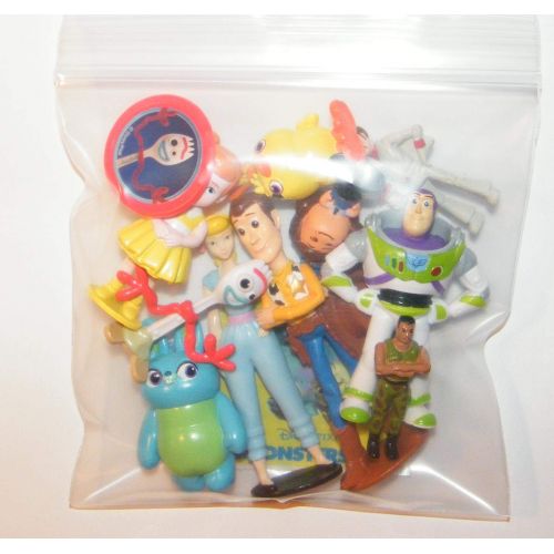  Playful Toys Toy Story 4 Movie Deluxe Figure Set of 13 Toy Kit with ToyRing, Special Stickers and 10 Figures Featuring Original and All New Characters Like Forky, Duke Caboom and M